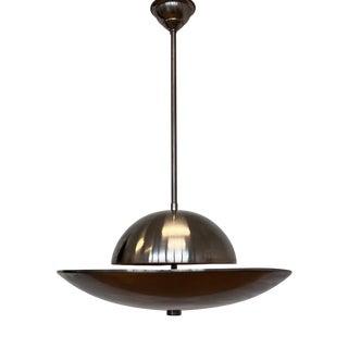 Vintage Bauhaus Pendant Light in Chrome, 1930s For Sale