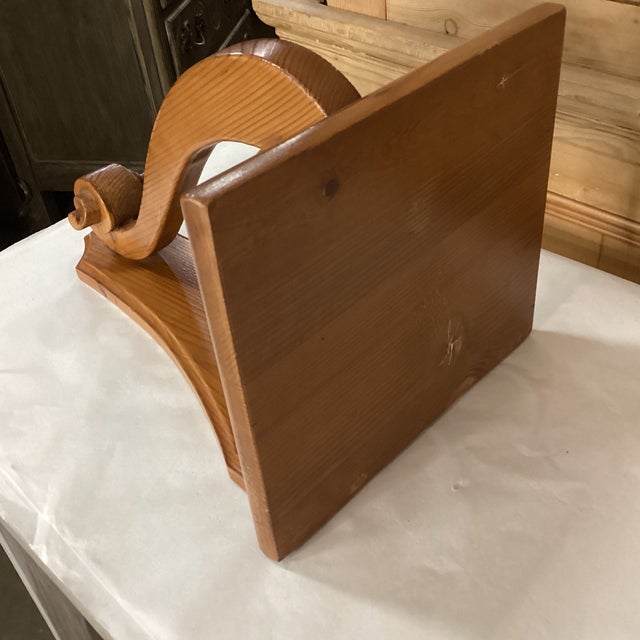 Wood Vintage Wood Wall Shelf From England For Sale - Image 7 of 12