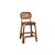 Contemporary Bridget Barstool in Stained Rattan and Plywood by Popus Editions For Sale - Image 3 of 3