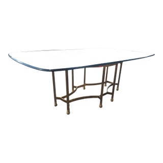 Mid-20th Century Maison Baguès Style Beveled Glass Dining Table Top For Sale