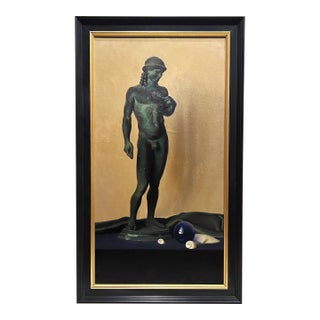 Robert Douglas Hunter 20th C. American Artist. Realist Painting Apollo Statue For Sale