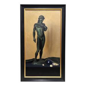 Robert Douglas Hunter 20th C. American Artist. Realist Painting Apollo Statue