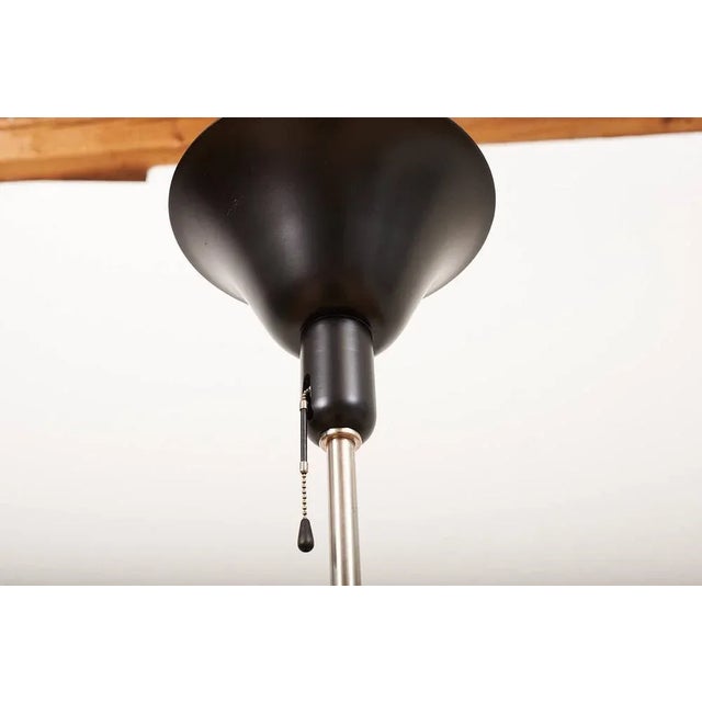 Indi Volksmodell Floor Lamp in Chrome-Plated and Sheet Metal with Black Painted Shade by Hin Bredendieck and Sigfried Giedion for Bag Turgi, 1932 For Sale - Image 5 of 11