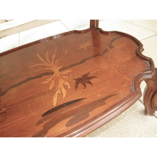 Art Nouveau Three Tier Side Table Circa 1940s For Sale In New York - Image 6 of 12