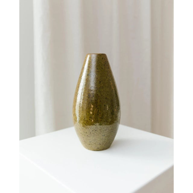 Gold German Vase from VEB, 1970s For Sale - Image 8 of 11