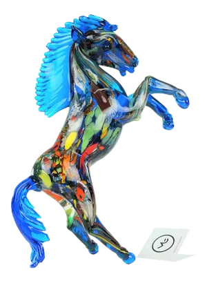 Sculpture Horse Fantasy from Made Murano Glass, 2021
