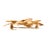 Tiffany and Co. Vintage Tiffany & Co. 18k Yellow Gold 0.06ct Cabochon Ruby Leaf Brooch For Sale - Image 4 of 8