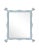 Contemporary Fleur Home Carnival Iko Iko Rectangle Mirror in Parma Gray, 45x55 For Sale - Image 3 of 3