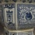 Late 19th Century Antique Blue & White Porcelain Planter – 9.8" Hexagonal Jardiniere With Floral Motif For Sale - Image 5 of 6