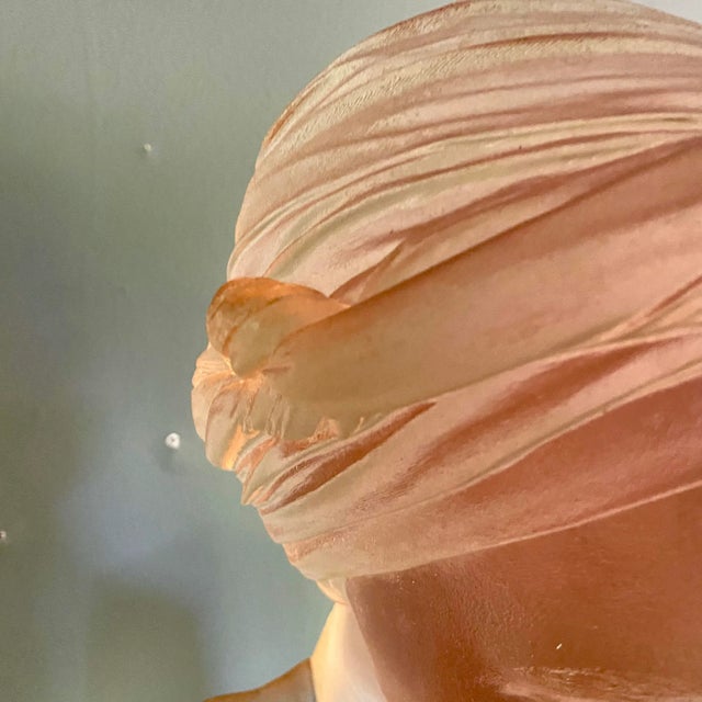 Realism Vintage Female Acrylic Lucite Sculpture "Chin Up" by Marc Sijan For Sale - Image 3 of 7