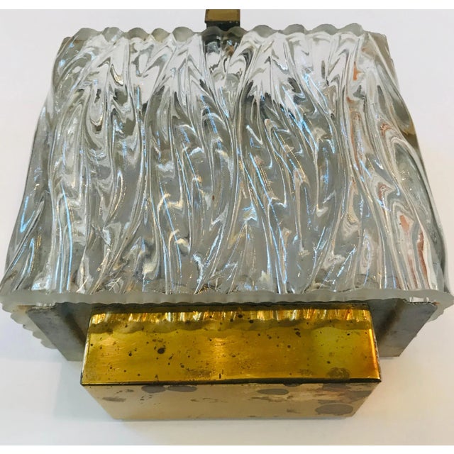 Arlus Maison Arlus French 1960s Glass Wall Light For Sale - Image 4 of 12