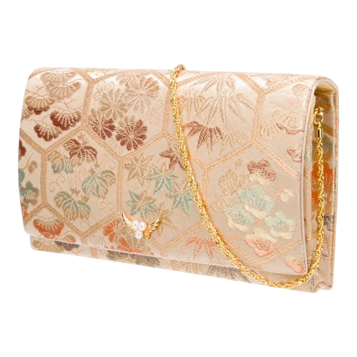 着物・浴衣 Clasp bead bag/oriental/KIMONO BAG Welcome Japanese Accessories Bead Bags Kimono Party Bag