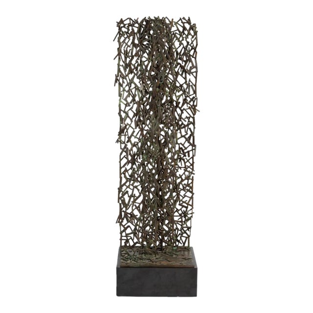 William De Lillo Brutalist Bronze Sculpture For Sale