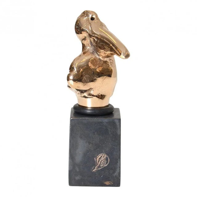 Gilded Bronze Pelican Sculpture from Bernhard Lipsøe For Sale - Image 3 of 4