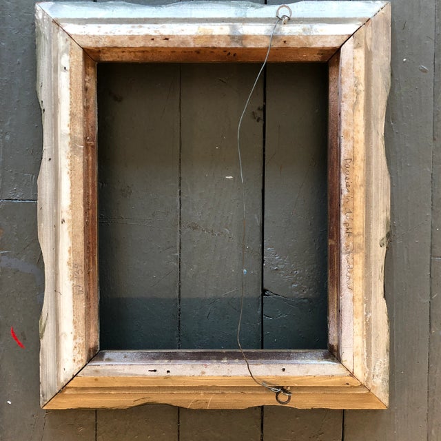 Vintage Mid Century Carved W/Painted Finish French Style 8 X 10 Frame For Sale In Philadelphia - Image 6 of 7