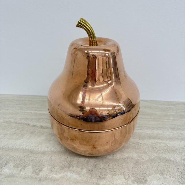 Large Vintage Pear-Shaped Cooler in Copper from Raymor, Italy, 1970s For Sale - Image 16 of 18