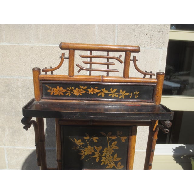 Bamboo Lacquered Display Stand,France 19th Century For Sale - Image 4 of 11