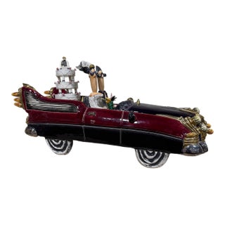 Whimsical Full Moon Clay Co “Bride & Groom” Sculpture For Sale