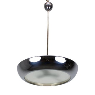 UFO Pendant Lamp by Josef Hurka for Napako, Former Czechoslovakia, 1930s For Sale