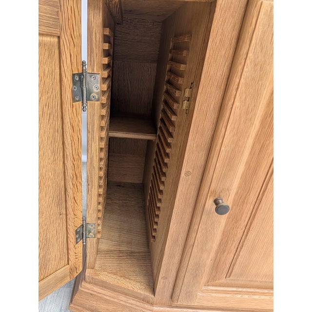 TV Cabinet with Movable Top in Oak Wood For Sale - Image 9 of 18