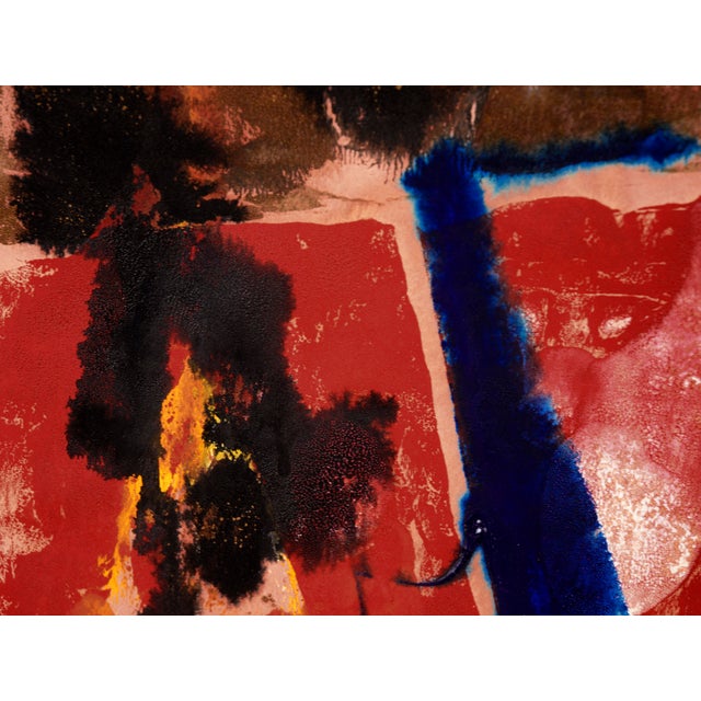 Abstract Expressionism The Kiss - Abstract Figurative Composition in Acrylic by Ricardo De Silva For Sale - Image 3 of 8