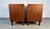 Brown Pair of Mid 20th Century Walnut Cabinets For Sale - Image 8 of 18