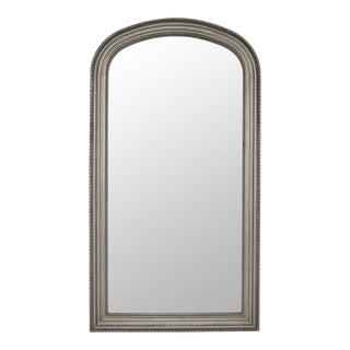 Estefania Arched Large Wall Mirror - Antique Silver For Sale