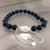 Authentic David Yurman Estate Matte Onyx Spiritual Beads Bracelet Adjustable 6.6 - 8.5" Silver 8 mm Beads DY467 Retail:...