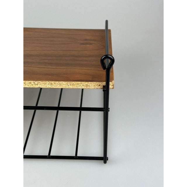 Wood Vintage Teak Wall Shelf, 1960s For Sale - Image 7 of 18