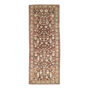 Zabihi Collection Brown Persian Kurd Bakhtiari Runner