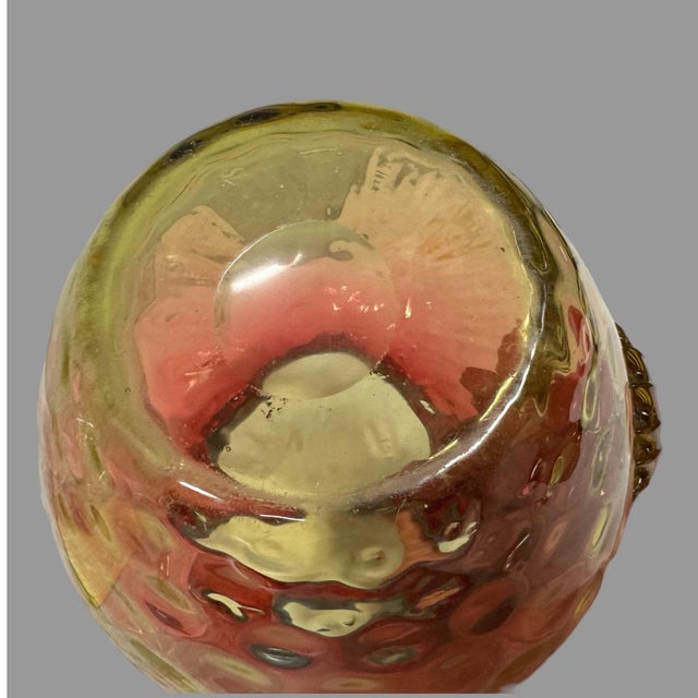 Vintage Amberina Art Glass Pitcher For Sale - Image 4 of 8