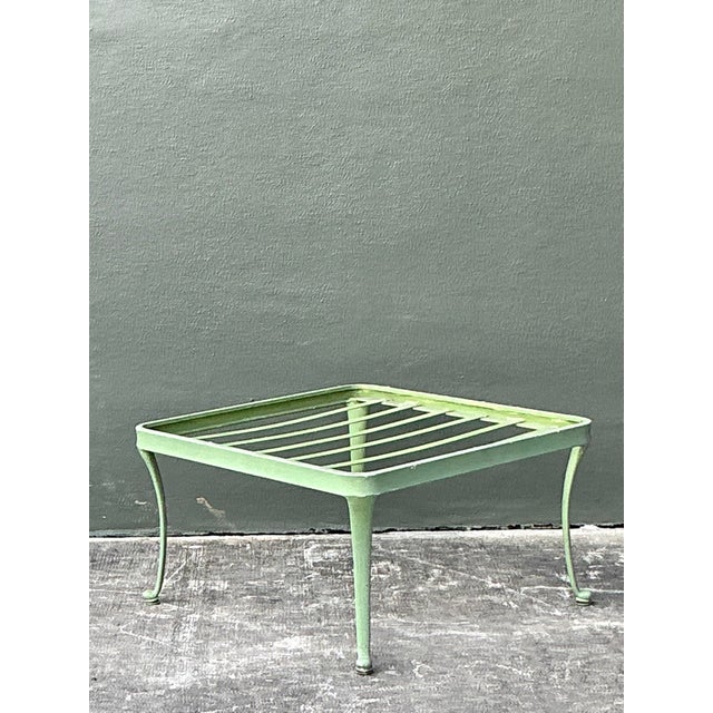 Mid-Century Modern Vintage Boho Brown Jordan “Florentine” Ottoman For Sale - Image 3 of 10