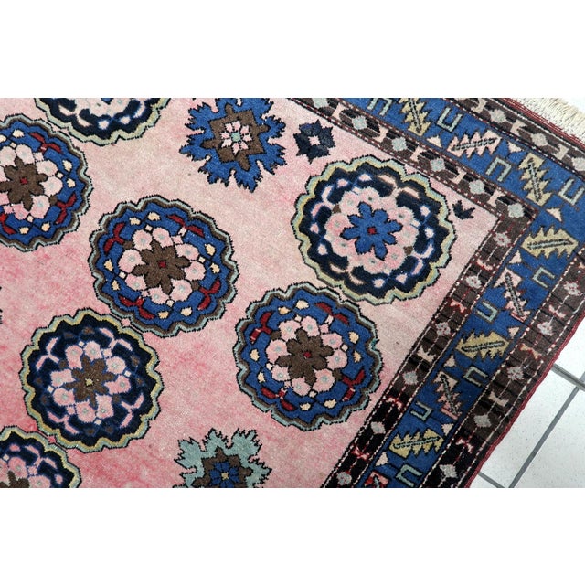 Textile 1950s, Handmade Vintage Persian Malayer Rug 3.8' X 6.2' For Sale - Image 7 of 11
