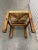 1950s Brutalist Oak & Straw Dining Chairs- Set of 4 For Sale - Image 11 of 16