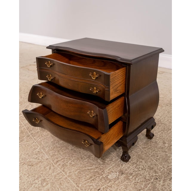 1980s 1980s Boston Style Kettle Base Small Mahogany Accent Chest For Sale - Image 5 of 15
