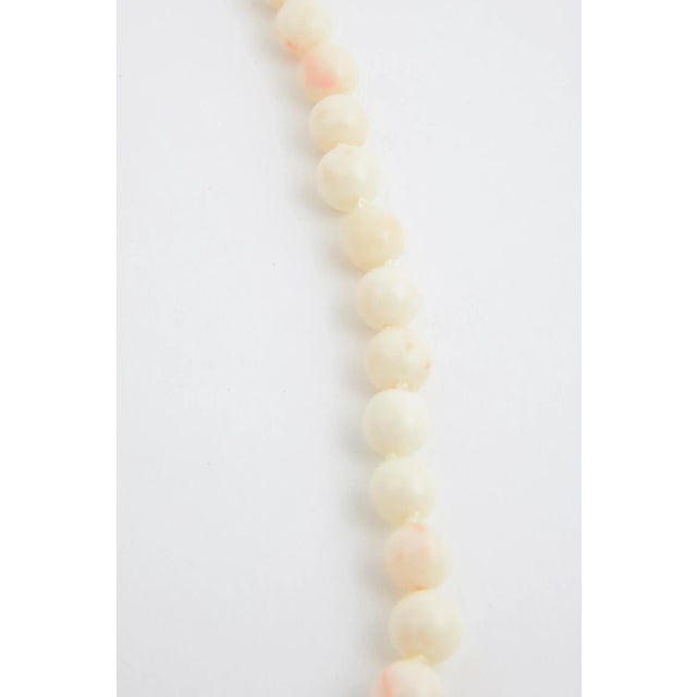 Angel Skin Coral Bead Necklace For Sale - Image 4 of 7