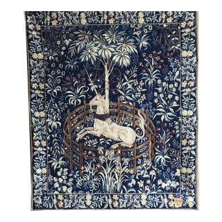 Point Des Meurins French Unicorn Tapestry For Sale