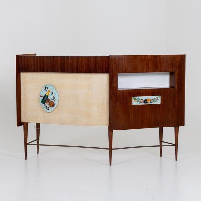 Vintage Italian Bar with Bar Stools, 1950s, Set of 4 For Sale - Image 13 of 15