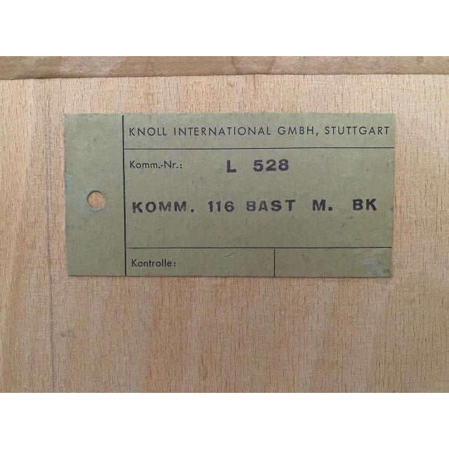 Sideboard Model 116 in Birch and Raffia by Florence Knoll for Knoll International, 1957 For Sale - Image 6 of 17