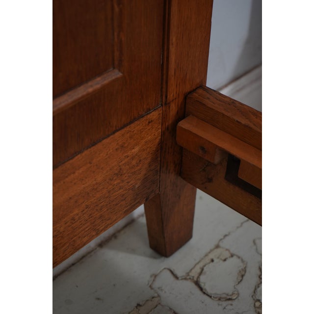 Pair of French Walnut & Oak Twin Size Bed Frames W. Slats For Sale - Image 14 of 16