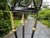 French Pair of Empire Metal and Gilt 'Bow & Arrow' Plant Stands For Sale - Image 3 of 12