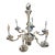 Early 20th Century Six-Arm Sterling Silver Chandelier For Sale
