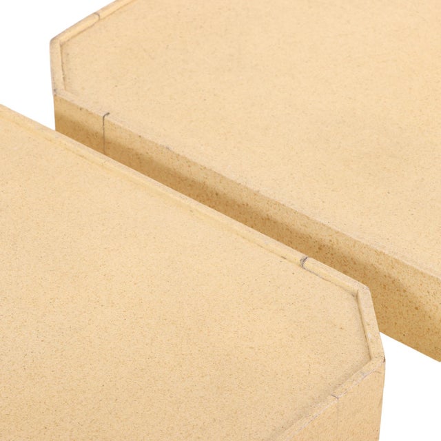 Paper Pair of 1970s End Tables in the Style of Karl Springer For Sale - Image 7 of 7