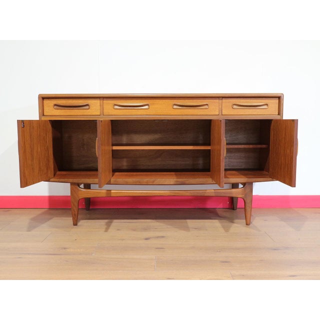 Mid Century Modern Vintage Teak Credenza Sideboard by Gplan Danish Style For Sale - Image 10 of 14