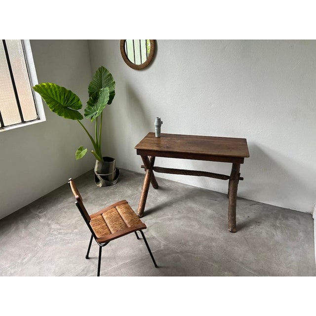Brown Walnut Desk, France, 1900s For Sale - Image 8 of 18