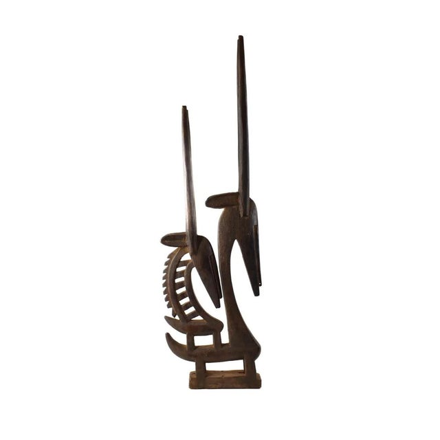 Early 20th Century Early 20th Century Bamana Antelope Chi Wara Headcrest Mali For Sale - Image 5 of 7
