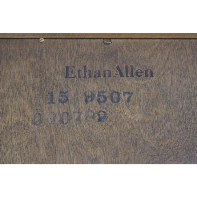 Ethan Allen Maple Secretary Desk Bookcase Top For Sale - Image 18 of 18