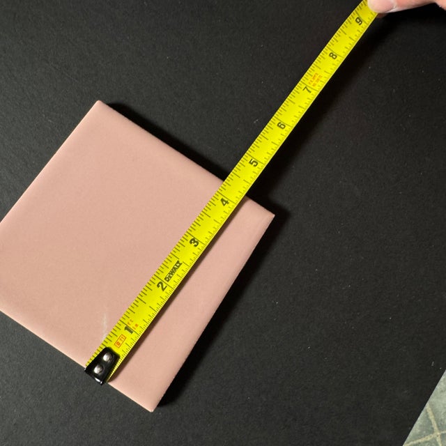 Vintage Daltile “Wild Rose” Pink Wall Tile- 5 Pieces For Sale - Image 9 of 9