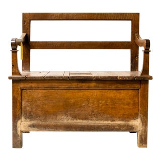 Late 19th Century French Salt Storing Bench For Sale