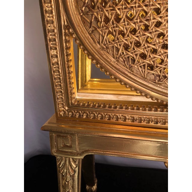 Antique French Gilt Painted Magazine Rack For Sale - Image 11 of 12